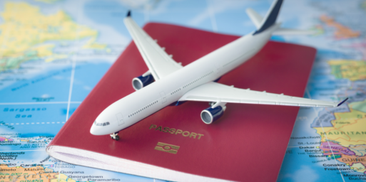 Plane and passport