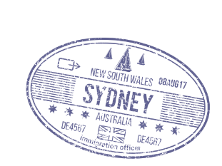 Visa approval stamp